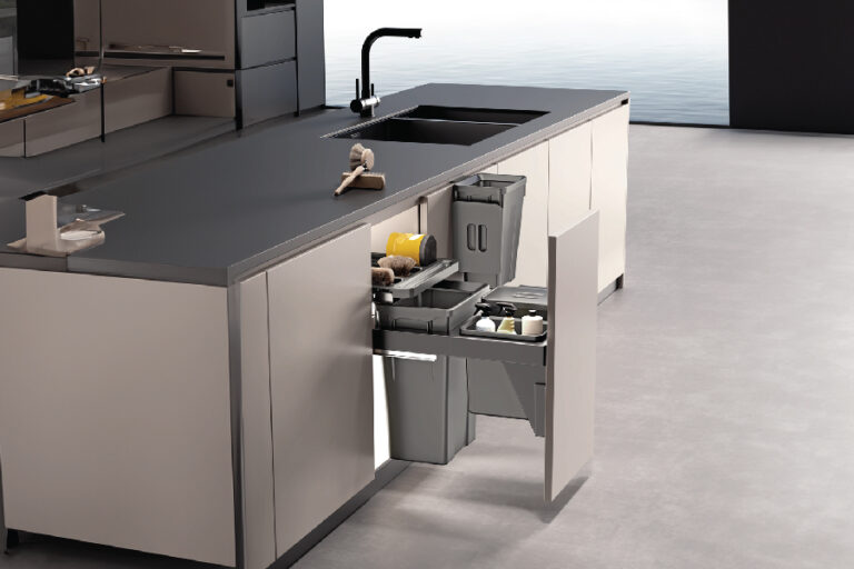 Đặc tính sản phẩm - Thùng rác đôi cánh kéo âm tủ XW.D30-1