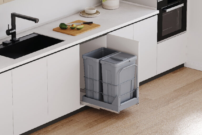 Đặc tính sản phẩm - Thùng rác đôi cỡ lớn lắp âm tủ cánh kéo XW.D40M1