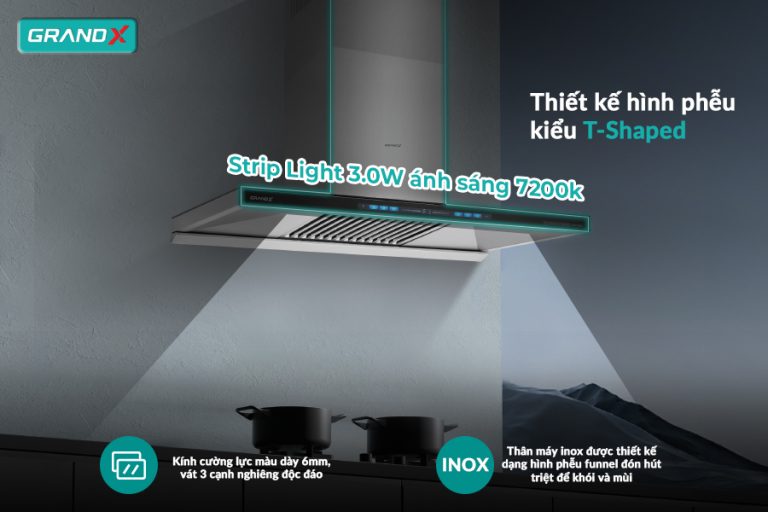 Thiết kế đẳng cấp - sang trọng từng chi tiết - Hút mùi GX H90T81B / GX H90T81SB