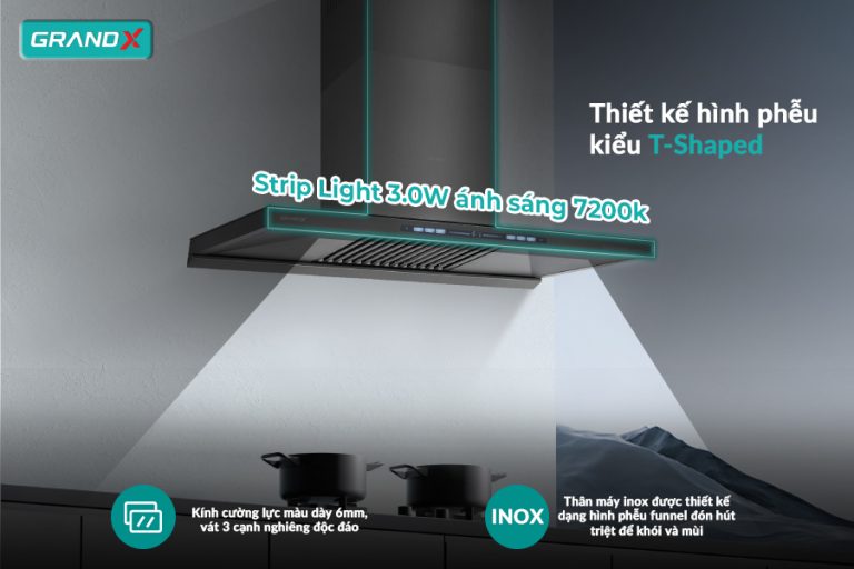 Thiết kế đẳng cấp - sang trọng từng chi tiết - Hút mùi GX H70T81G / GX H70T81SG