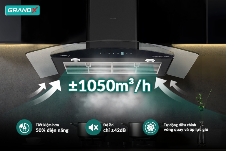 Công nghệ hiện đại, hiệu suất cao - Hút mùi GX H90C62B / GX H90C62M