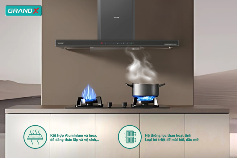 Lọc sạch hiểu quả - bền bỉ với thời gian - Hút mùi GX H70C69G / GX H70T69G
