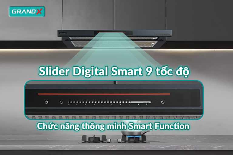Điều khiển thông minh - tiện ích vượt trội - Hút mùi GX H70F72B / GX H70F72SB