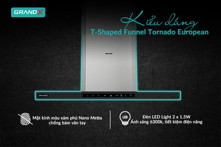 Thiết kế tinh tế - sang trọng - Hút mùi GX H70C68B / GX H70T68B