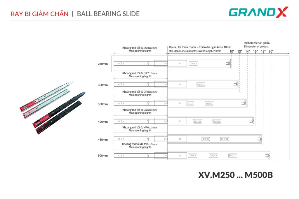 Ray bi giảm chấn toàn phần Vega XV.M300B GrandX - ảnh 2