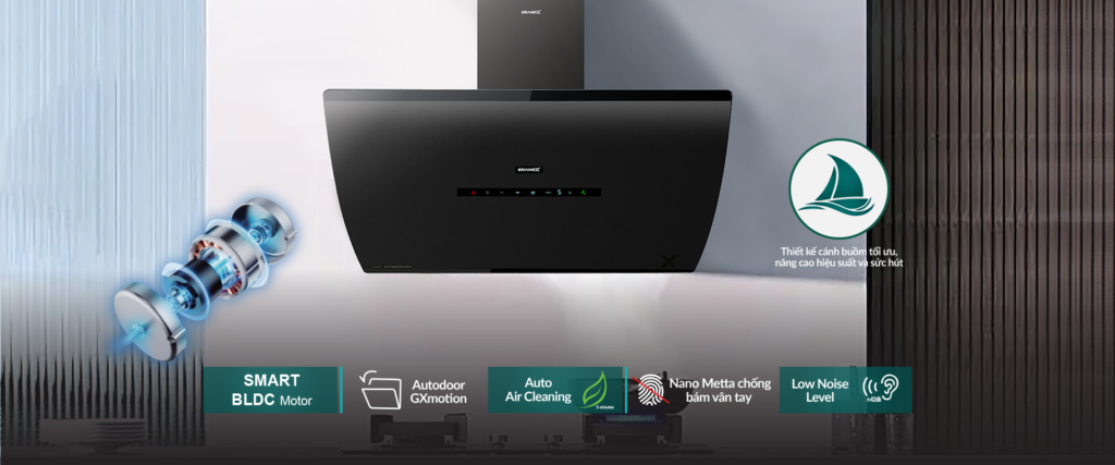 Hút mùi GrandX GX H70F87B / GX H70S87B - ảnh 5