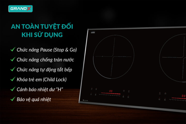 An toàn tuyệt đối – bảo vệ người dùng trong từng chi tiết - BẾP TỪ GX IH615SE Series 6