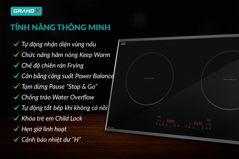 Tính năng thông minh - an toàn tuyệt đối - BẾP TỪ GX IP669SE Series 6