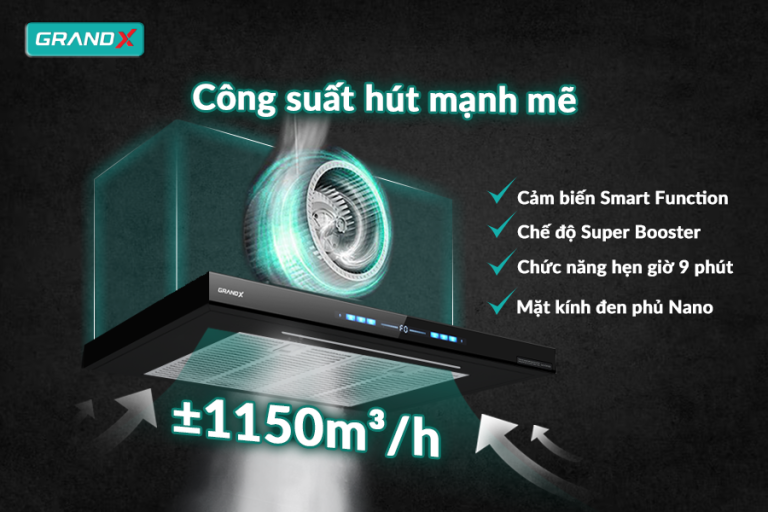 Đặc điểm nổi bật của hút mùi GX H70F85B - Hút mùi GX H70F85B