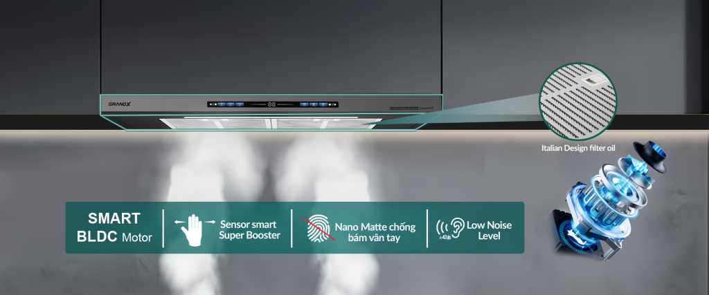 Hút mùi GrandX GX H70F85G - ảnh 7