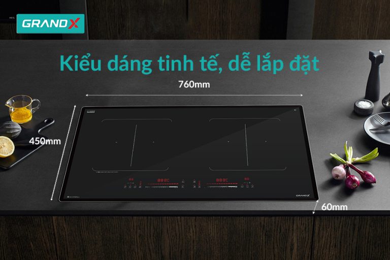 Thiết kế sang trọng và hiện đại - Bếp từ GX IH785TITAN