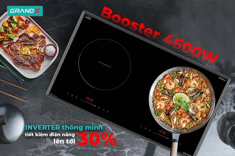 Hiệu suất mạnh mẽ – Tiết kiệm điện năng tối ưu - Bếp từ GX IP689SE