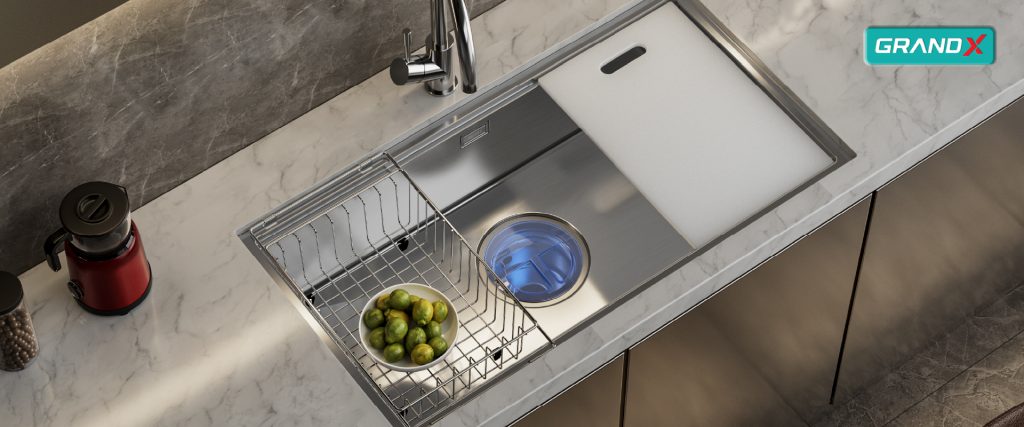Chậu rửa bát GX8646S Smooth GrandX - ảnh 3