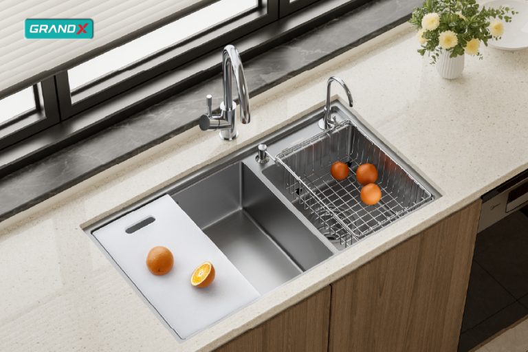 Chậu rửa bát GX8648DS Smooth – Chậu 2 hố cao cấp, thiết kế tối ưu cho căn bếp hiện đại - Chậu rửa bát GX8648DS Smooth