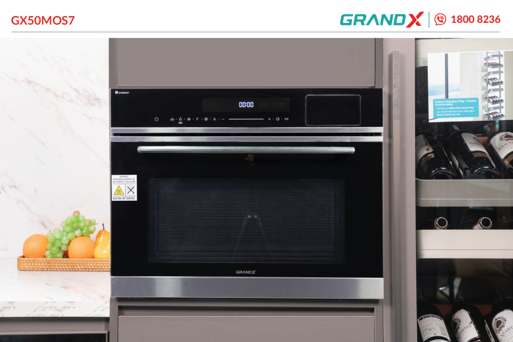 Lò nướng âm tủ tích hợp lò hấp, lò vi sóng và nồi chiên không dầu GX50MOS7 GrandX - ảnh 2