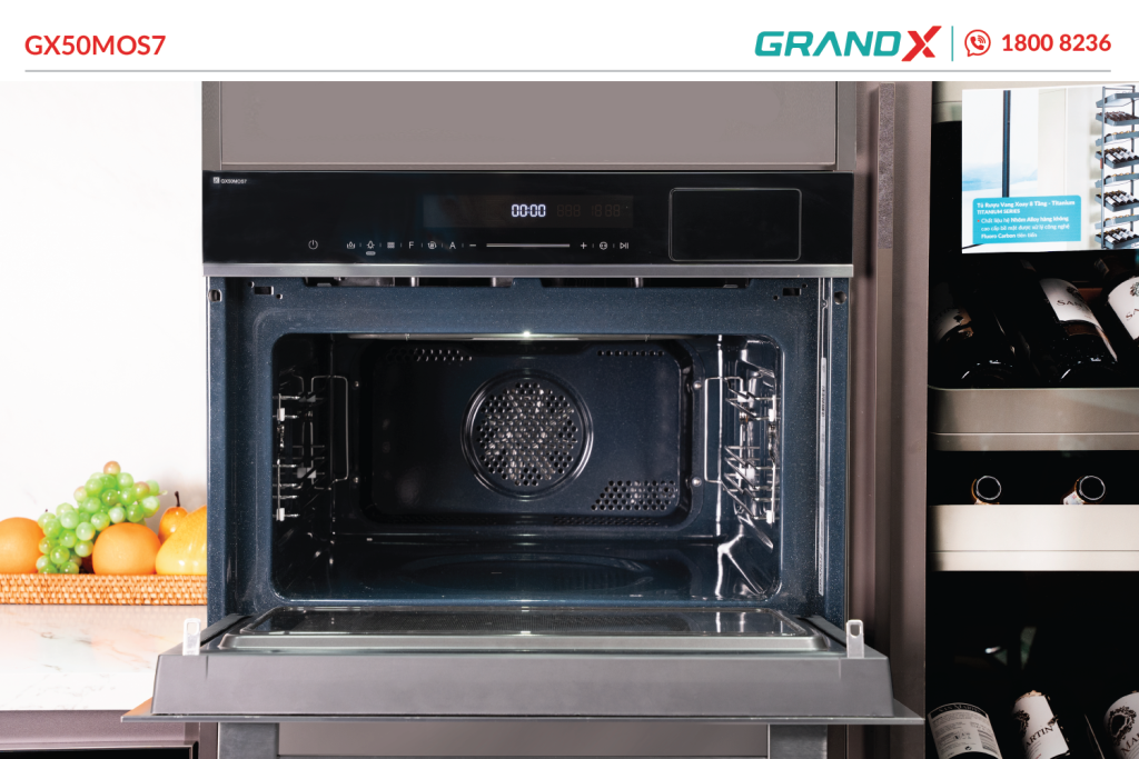 Lò nướng âm tủ tích hợp lò hấp, lò vi sóng và nồi chiên không dầu GX50MOS7 GrandX - ảnh 3