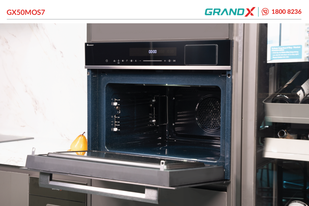 Lò nướng âm tủ tích hợp lò hấp, lò vi sóng và nồi chiên không dầu GX50MOS7 GrandX - ảnh 7