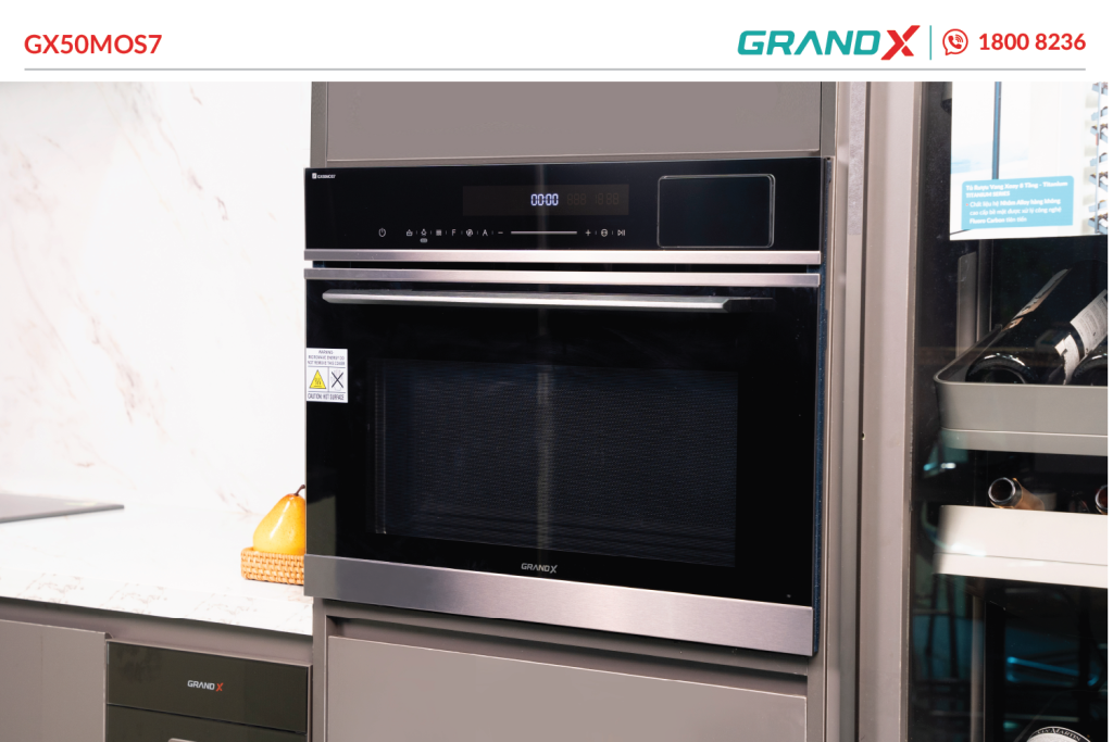 Lò nướng âm tủ tích hợp lò hấp, lò vi sóng và nồi chiên không dầu GX50MOS7 GrandX - ảnh 6