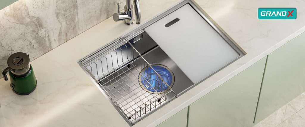 Chậu rửa bát GX7046S Smooth GrandX - ảnh 3