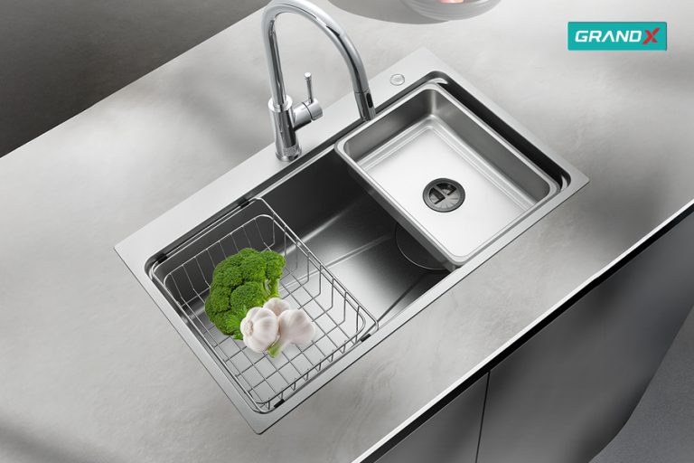 Chậu rửa bát GX7650SV Volcano - lựa chọn đẳng cấp cho căn bếp hiện đại - Chậu rửa bát GX7650SV Volcano