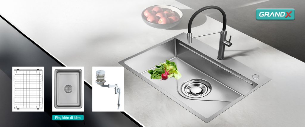 Chậu rửa bát GX7850J hikari GrandX - ảnh 3