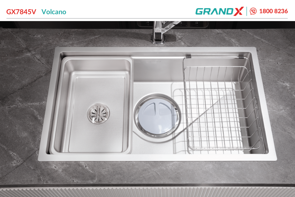 Chậu rửa bát GX7845V Volcano GrandX - ảnh 3