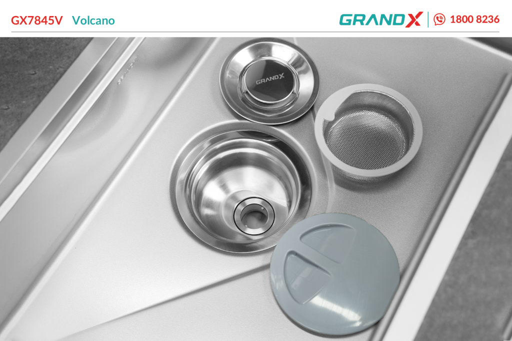 Chậu rửa bát GX7845V Volcano GrandX - ảnh 4