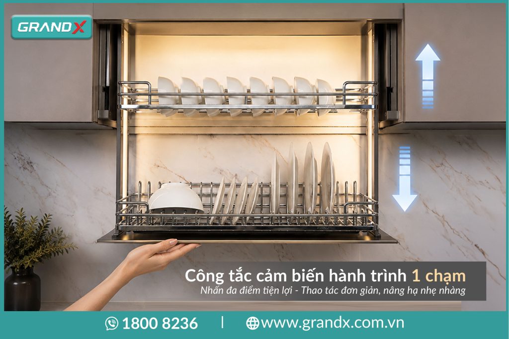 Giá nâng hạ điện XL.80SR vận hành một chạm nhẹ nhàng - Giá nâng hạ điện thông minh cánh cửa trượt slide XL.90SR