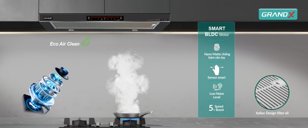 Máy hút mùi GrandX GX H70F59B - ảnh 2