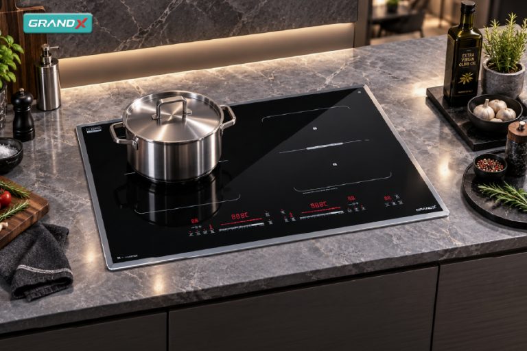 Bếp từ GX IH796Titan - Mặt kính Nano Titan, nấu ăn linh hoạt với kết nối Wi‑Fi thông minh - Bếp từ GX IH796Titan