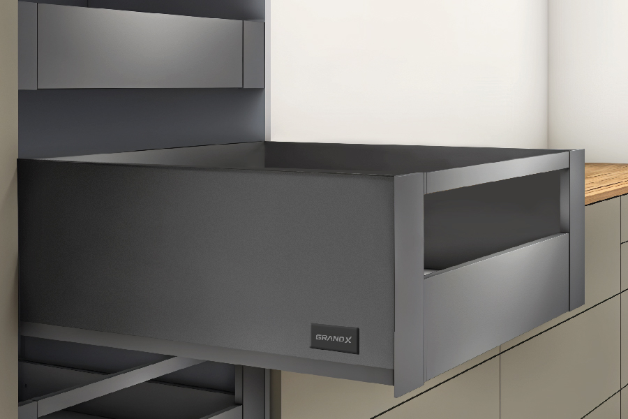 Đặc tính sản phẩm - Ray hộp tandembox mở toàn phần giảm chấn cao cấp XT.450H1