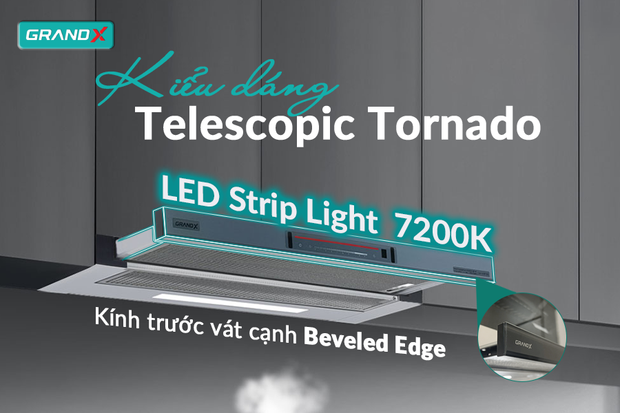 Thiết kế sang trọng - tinh tế - Hút mùi GX H70F72G / GX H70F72SG