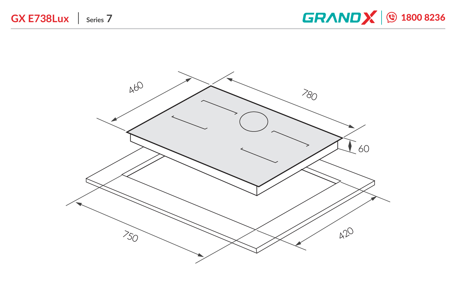 Bếp điện từ GrandX GX E738LUX - ảnh 2