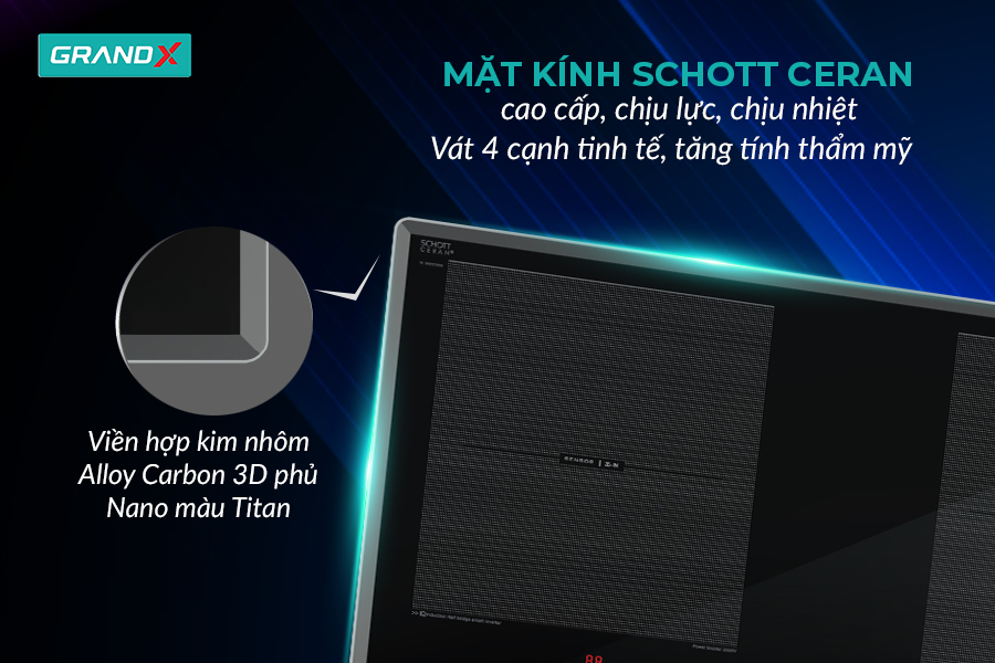 Đặc tính sản phẩm - BẾP TỪ GX IH868Pro / GX IH868XPro Series 8