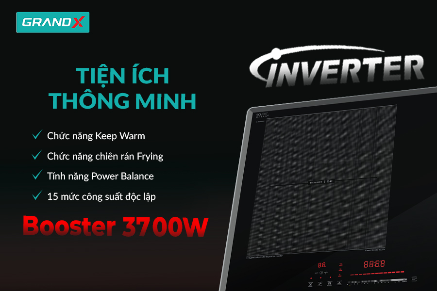 Hiệu suất nấu ăn vượt trội - BẾP TỪ GX IH868Pro / GX IH868XPro Series 8