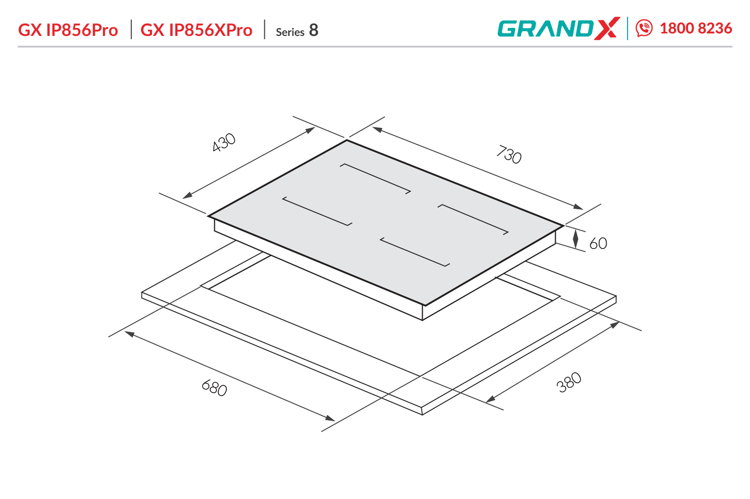 BẾP TỪ GrandX GX GX IP856XPro / GX IP856XPro - ảnh 2