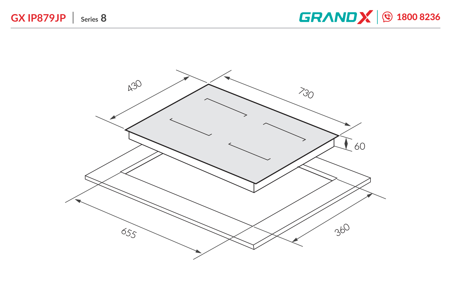 Bếp từ GrandX GX IP879JP - ảnh 2