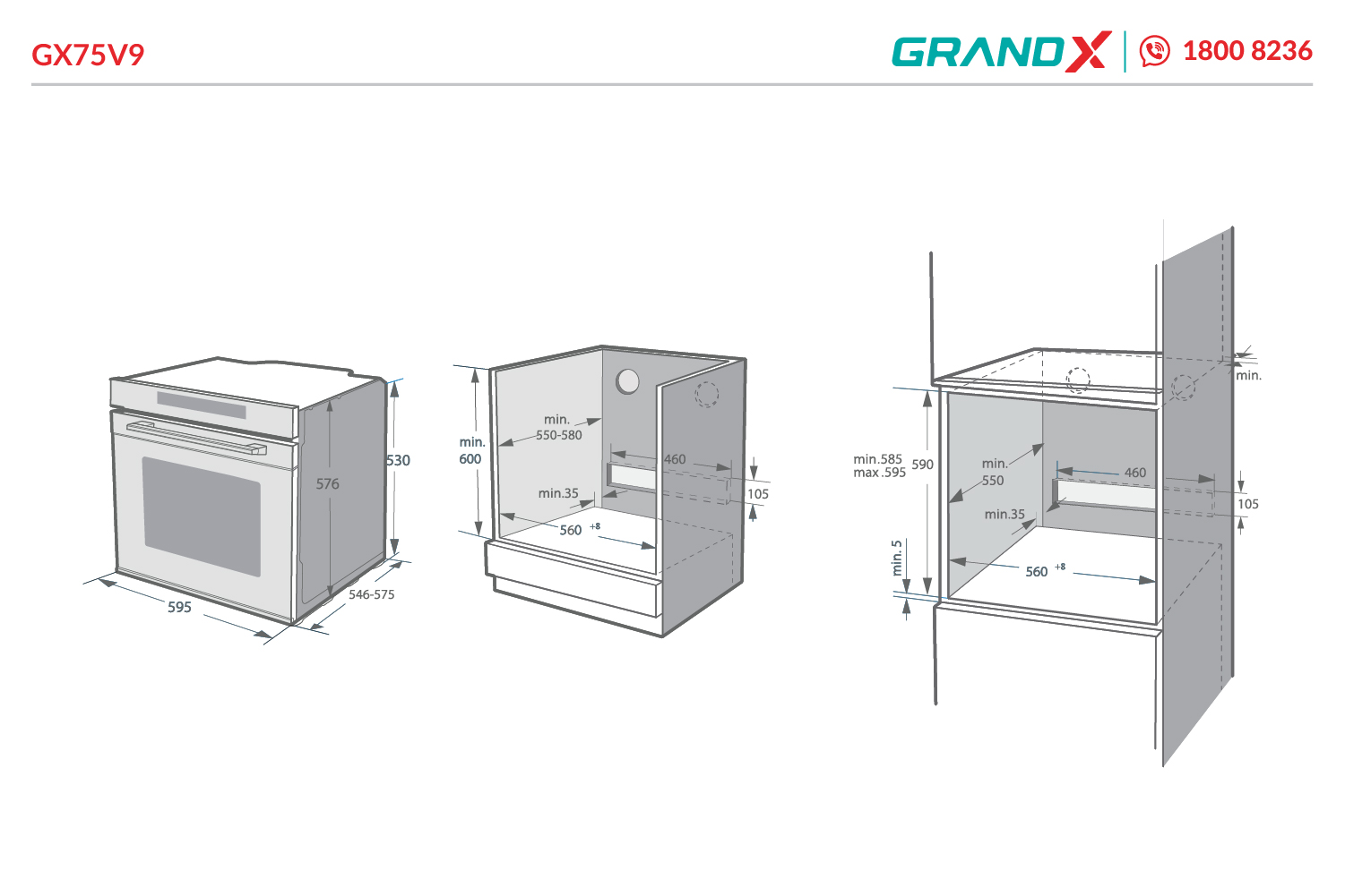 Lò nướng GX75V9 GrandX - ảnh 2