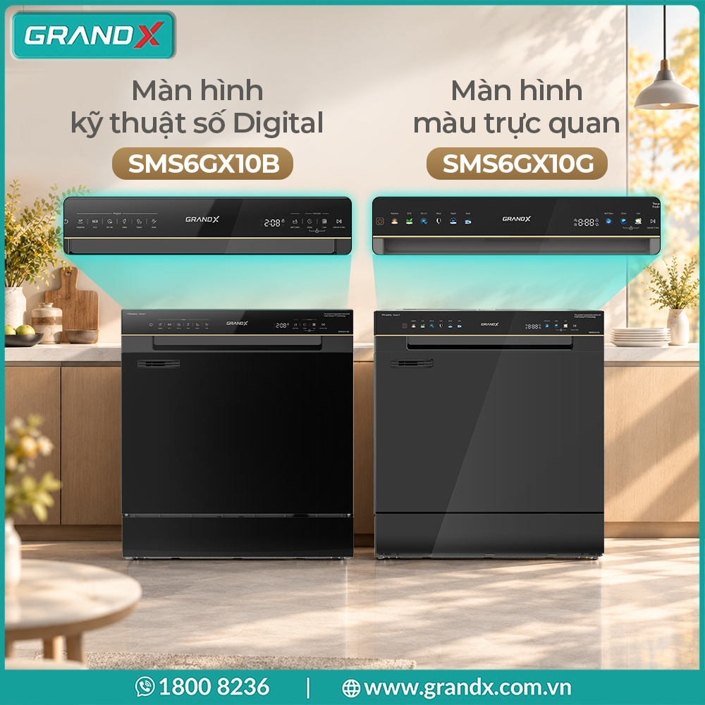 Bảng điều khiển cảm ứng digital - thao tác trực quan - Máy rửa bát SMS6GX10B