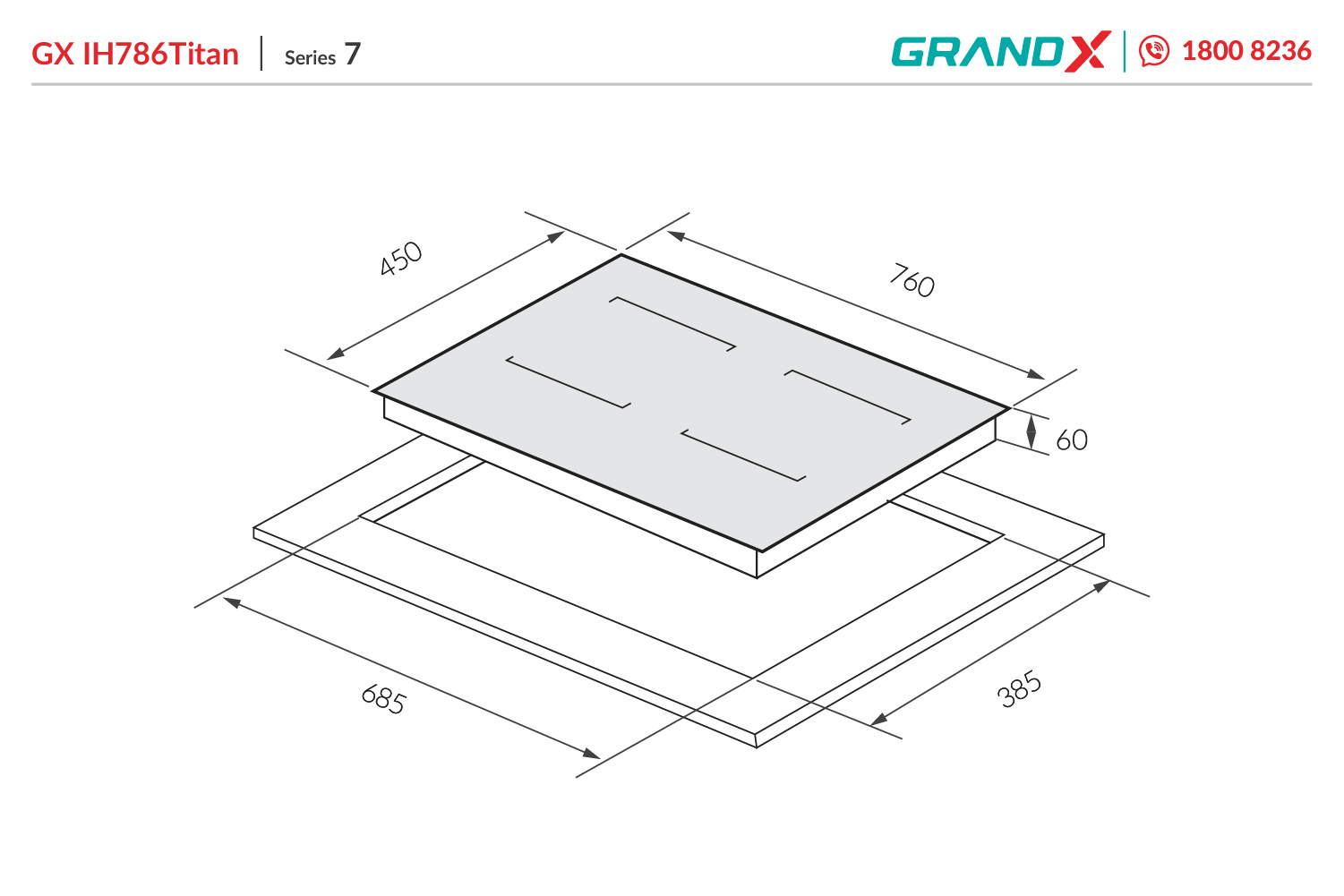 Bếp từ GrandX GX IH786Titan - ảnh 2