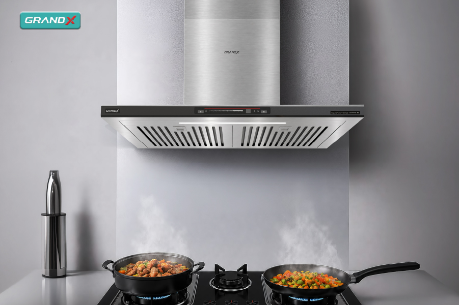 Hút mùi GX H90T83Ultra – Thiết kế áp tường sang trọng, công suất hút mạnh mẽ 1200m³/h - Máy hút mùi GX H90T83Ultra